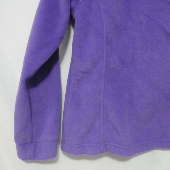 COLUMBIA SPORTSWEAR | medium (10/12) | Soft & Comfy Purple Fleece Zip-Up Jacket - Picture 13 of 15